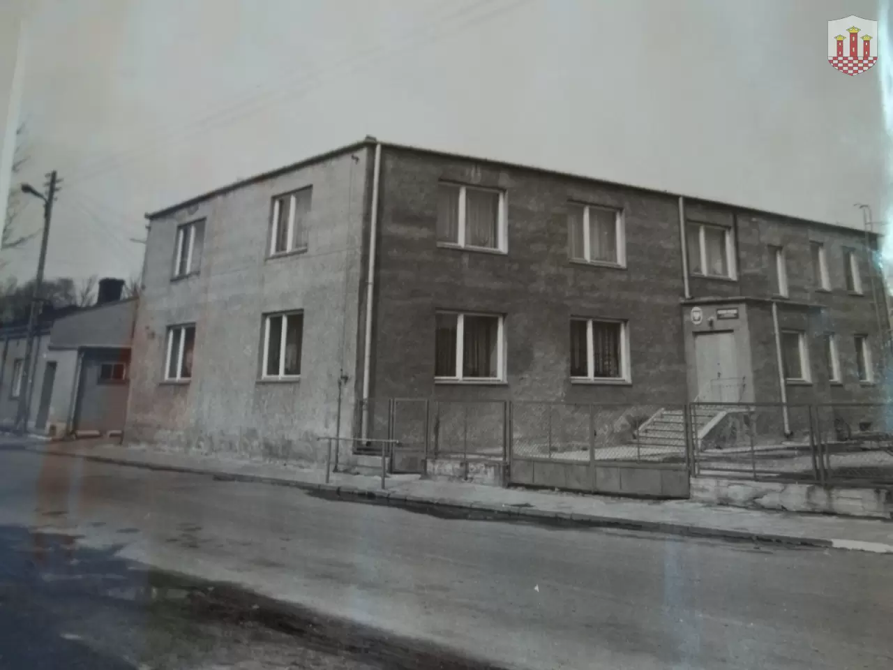 Budynek przedszkola, fotografia z roku 1981